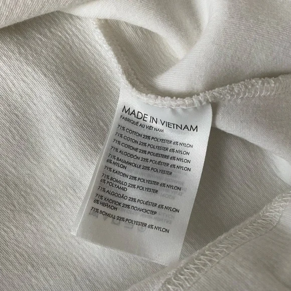 Club Monaco Funnel Neck Sweatshirt in Egret - Picture 11 of 15